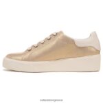 αθλητικά παπούτσια | sneaker με κορδόνια morrison 2.0 H4LTB94 Naturalizer γυναίκες χρυσό δέρμα - Image 3