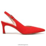 αντλίες | 27 επεξεργασία αντλία felicia H4LTB143 Naturalizer γυναίκες ρετρό κόκκινο δέρμα παπαρούνας - Image 2