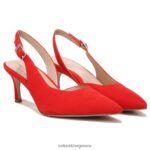 αντλίες | 27 επεξεργασία αντλία felicia H4LTB143 Naturalizer γυναίκες ρετρό κόκκινο δέρμα παπαρούνας
