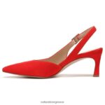 αντλίες | 27 επεξεργασία αντλία felicia H4LTB143 Naturalizer γυναίκες ρετρό κόκκινο δέρμα παπαρούνας - Image 3