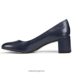 αντλίες | 27 επεξεργασία αντλία rebecca H4LTB418 Naturalizer γυναίκες γαλλικό μπλε ναυτικό δέρμα - Image 3