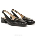 διαμερίσματα | lindsey slingback επίπεδη H4LTB57 Naturalizer γυναίκες μαύρο δέρμα