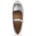 διαμερίσματα | maxwell mary jane flat H4LTB49 Naturalizer γυναίκες ασημί δέρμα - Image 4