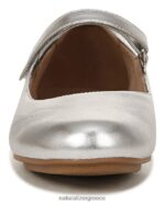 διαμερίσματα | maxwell mary jane flat H4LTB49 Naturalizer γυναίκες ασημί δέρμα - Image 5