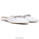 μουλάρια | pyaar mule H4LTB101 Naturalizer γυναίκες μεταξωτό λευκό ύφασμα
