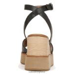 σανδάλια | brynn wedge σανδάλι H4LTB362 Naturalizer γυναίκες μαύρο δέρμα - Image 6