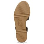 σανδάλια | brynn wedge σανδάλι H4LTB362 Naturalizer γυναίκες μαύρο δέρμα - Image 7