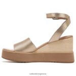 σανδάλια | brynn wedge σανδάλι H4LTB363 Naturalizer γυναίκες μαλακό χρυσό δέρμα - Image 3