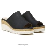 σανδάλια | πέδιλο ψυχής καλημέρας mule wedge H4LTB544 Naturalizer γυναίκες μαύρο τεχνητό
