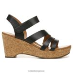 σανδάλια | πέδιλο cynthia wedge H4LTB367 Naturalizer γυναίκες μαύρο δέρμα - Image 2