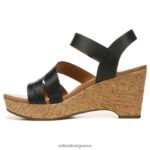 σανδάλια | πέδιλο cynthia wedge H4LTB367 Naturalizer γυναίκες μαύρο δέρμα - Image 3