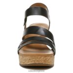 σανδάλια | πέδιλο cynthia wedge H4LTB367 Naturalizer γυναίκες μαύρο δέρμα - Image 5