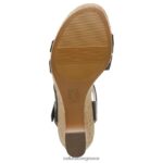 σανδάλια | πέδιλο cynthia wedge H4LTB367 Naturalizer γυναίκες μαύρο δέρμα - Image 7