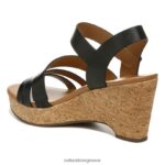 σανδάλια | πέδιλο cynthia wedge H4LTB367 Naturalizer γυναίκες μαύρο δέρμα - Image 8