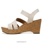 σανδάλια | πέδιλο cynthia wedge H4LTB368 Naturalizer γυναίκες δέρμα πορσελάνης - Image 3