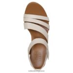 σανδάλια | πέδιλο cynthia wedge H4LTB368 Naturalizer γυναίκες δέρμα πορσελάνης - Image 4