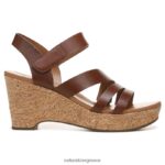 σανδάλια | πέδιλο cynthia wedge H4LTB369 Naturalizer γυναίκες δέρμα κανέλας - Image 2