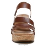 σανδάλια | πέδιλο cynthia wedge H4LTB369 Naturalizer γυναίκες δέρμα κανέλας - Image 5