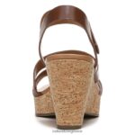 σανδάλια | πέδιλο cynthia wedge H4LTB369 Naturalizer γυναίκες δέρμα κανέλας - Image 6