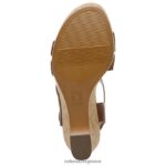 σανδάλια | πέδιλο cynthia wedge H4LTB369 Naturalizer γυναίκες δέρμα κανέλας - Image 7