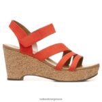 σανδάλια | πέδιλο cynthia wedge H4LTB370 Naturalizer γυναίκες δέρμα σορμπέ πεπονιού - Image 2
