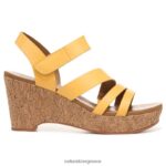σανδάλια | πέδιλο cynthia wedge H4LTB371 Naturalizer γυναίκες κίτρινο δέρμα ασφόδελου - Image 2