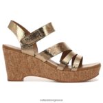 σανδάλια | πέδιλο cynthia wedge H4LTB372 Naturalizer γυναίκες ανοιχτό μπρονζέ δέρμα - Image 2