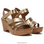 σανδάλια | πέδιλο cynthia wedge H4LTB372 Naturalizer γυναίκες ανοιχτό μπρονζέ δέρμα