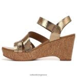σανδάλια | πέδιλο cynthia wedge H4LTB372 Naturalizer γυναίκες ανοιχτό μπρονζέ δέρμα - Image 3