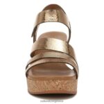 σανδάλια | πέδιλο cynthia wedge H4LTB372 Naturalizer γυναίκες ανοιχτό μπρονζέ δέρμα - Image 5