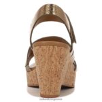σανδάλια | πέδιλο cynthia wedge H4LTB372 Naturalizer γυναίκες ανοιχτό μπρονζέ δέρμα - Image 6
