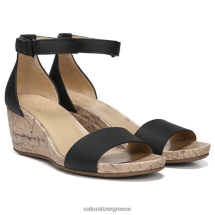σανδάλια | σανδάλι areda wedge H4LTB317 Naturalizer γυναίκες μαύρο συνθετικό
