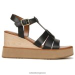 σανδάλια | σανδάλι barrett wedge H4LTB360 Naturalizer γυναίκες μαύρο δέρμα - Image 2