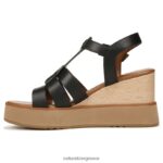 σανδάλια | σανδάλι barrett wedge H4LTB360 Naturalizer γυναίκες μαύρο δέρμα - Image 3