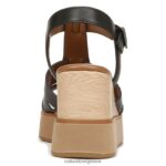 σανδάλια | σανδάλι barrett wedge H4LTB360 Naturalizer γυναίκες μαύρο δέρμα - Image 6