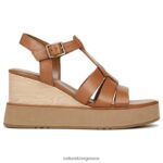 σανδάλια | σανδάλι barrett wedge H4LTB361 Naturalizer γυναίκες αγγλικό τσάι καφέ δέρμα - Image 2