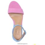 σανδάλια | σανδάλι με φόρεμα kinsley H4LTB48 Naturalizer γυναίκες ροζ/μπλε σουέτ - Image 4