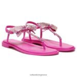 σανδάλια | σανδάλι φόρεμα florita H4LTB661 Naturalizer γυναίκες ροζ ύφασμα