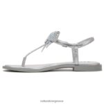 σανδάλια | σανδάλι φόρεμα florita H4LTB662 Naturalizer γυναίκες ασημί ύφασμα - Image 3