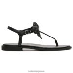 σανδάλια | σανδάλι φόρεμα florita H4LTB663 Naturalizer γυναίκες μαύρο ύφασμα - Image 2