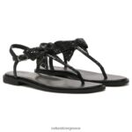 σανδάλια | σανδάλι φόρεμα florita H4LTB663 Naturalizer γυναίκες μαύρο ύφασμα