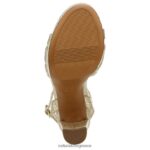 σανδάλια | σανδάλι φόρεμα mallory H4LTB494 Naturalizer γυναίκες χρυσό μεταλλικό δέρμα φιδιού - Image 7