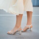 σανδάλια | σανδάλι φόρεμα vanessa H4LTB23 Naturalizer γυναίκες ύφασμα κρεμ μπρουλέ - Image 8