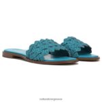 σανδάλια | σανδάλι fernanda H4LTB345 Naturalizer γυναίκες μπλέ ύφασμα