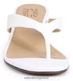 σανδάλια | σανδάλι lenna wedge H4LTB608 Naturalizer γυναίκες λευκό φίδι ανθρωπογενές - Image 5