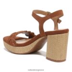 σανδάλια | σανδάλι pandora H4LTB338 Naturalizer γυναίκες αγγλικό τσάι καφέ δέρμα - Image 8