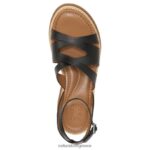 σανδάλια | σανδάλι riley H4LTB617 Naturalizer γυναίκες μαύρο συνθετικό - Image 4