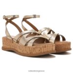 σανδάλια | σανδάλι riley H4LTB618 Naturalizer γυναίκες ανοιχτό μπρονζέ συνθετικό
