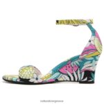 σανδάλια | σανδάλι vera wedge H4LTB127 Naturalizer γυναίκες ροζ ύφασμα - Image 3