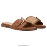 σανδάλια | Lilia slide πέδιλο H4LTB547 Naturalizer γυναίκες σκούρο μπεζ συνθετικό